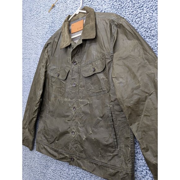 Taylor Stitch Long Haul Waxed Canvas Trucker Jacket Mens 40 Wool Blanket Lined - Picture 6 of 15